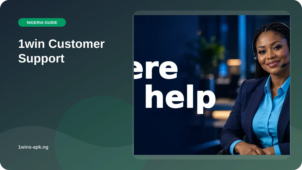 1win Customer Support illustration